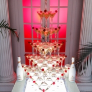 Пирамида, Горка из Бокалов с Шампанским, Киев, на Свадьбу Фото